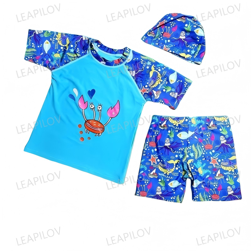 Leapilov Children's Cap-Wearing Swimming Set