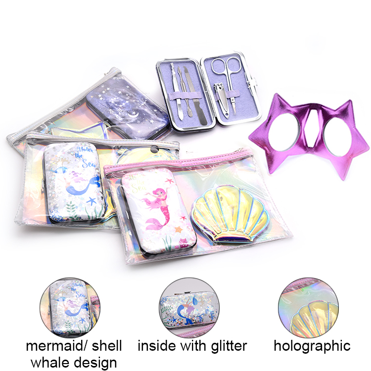 Manicure Tools and Pocket Mirror Set