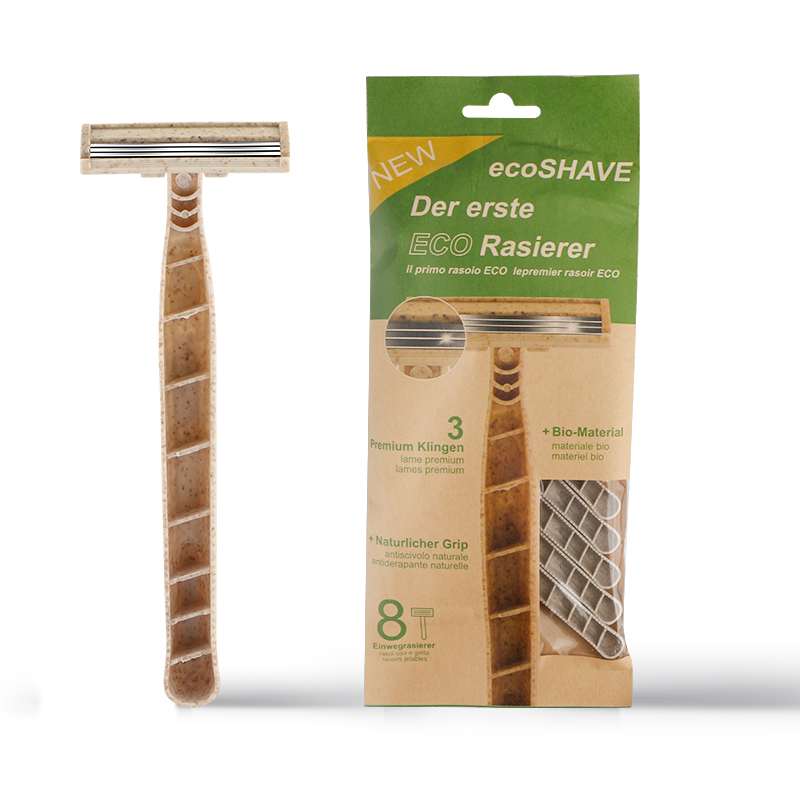 Eco-friendly Biodegradable Wheat Straw Disposable Shaving Razor