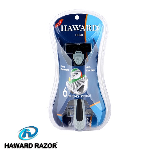 Six-Blade Shaving Razor System