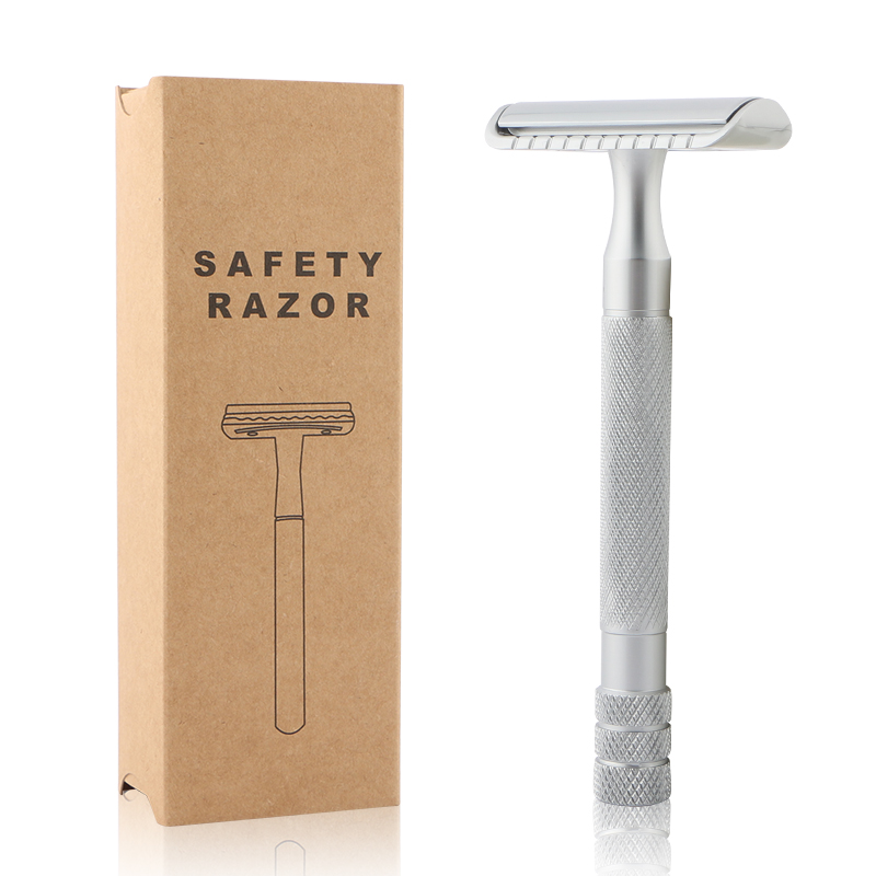 Classic Double Edge Safety Razor with Metal Handle