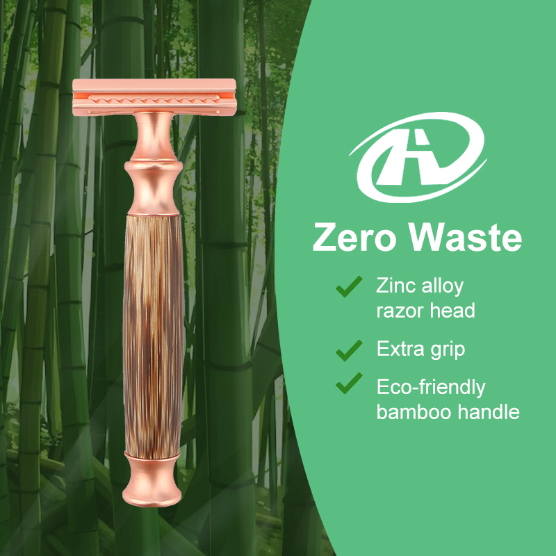 Double Edge Safety Razor with Bamboo Handle