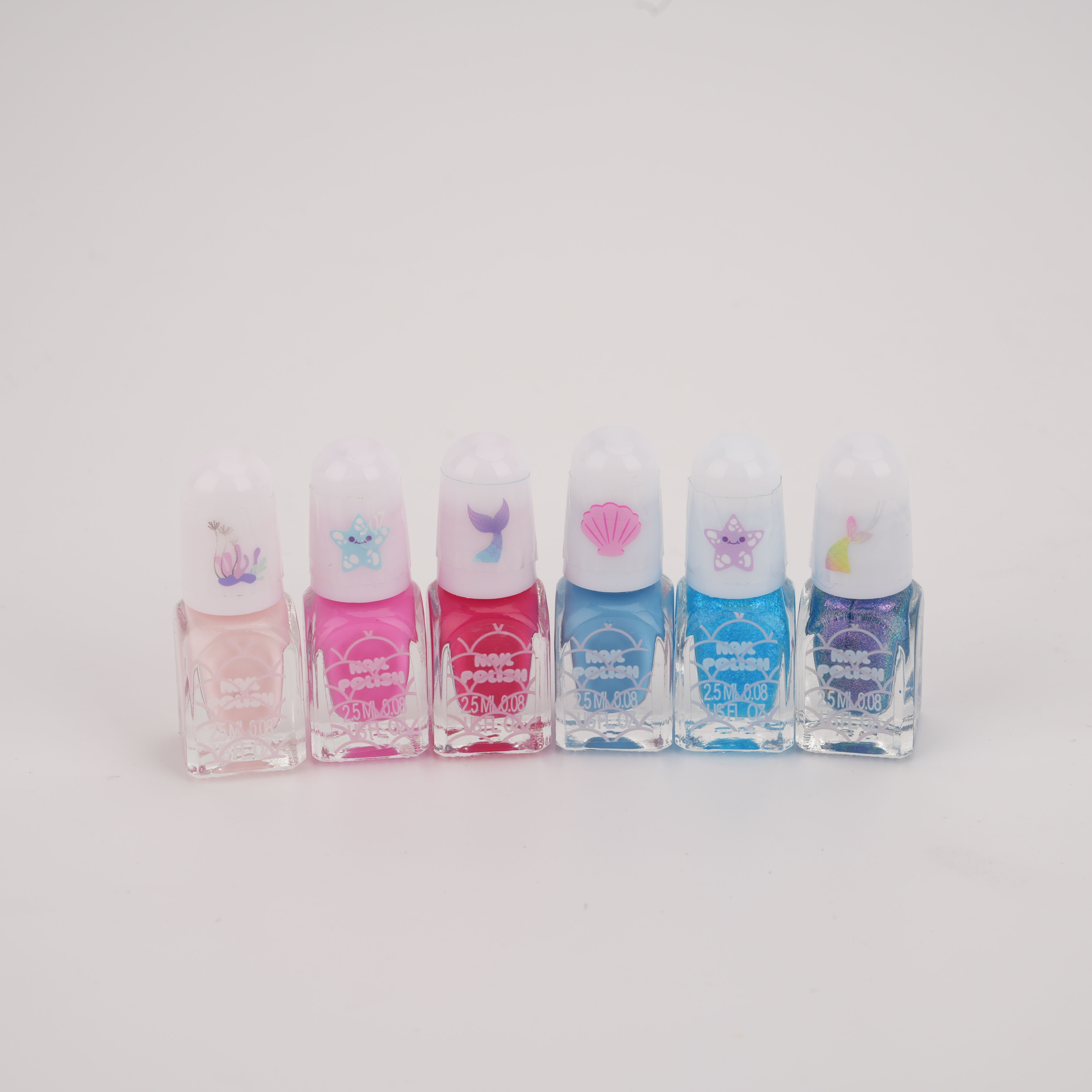 Children's Water-Based Peel-Off Nail Sticker and Gem Art Kit with Nail File