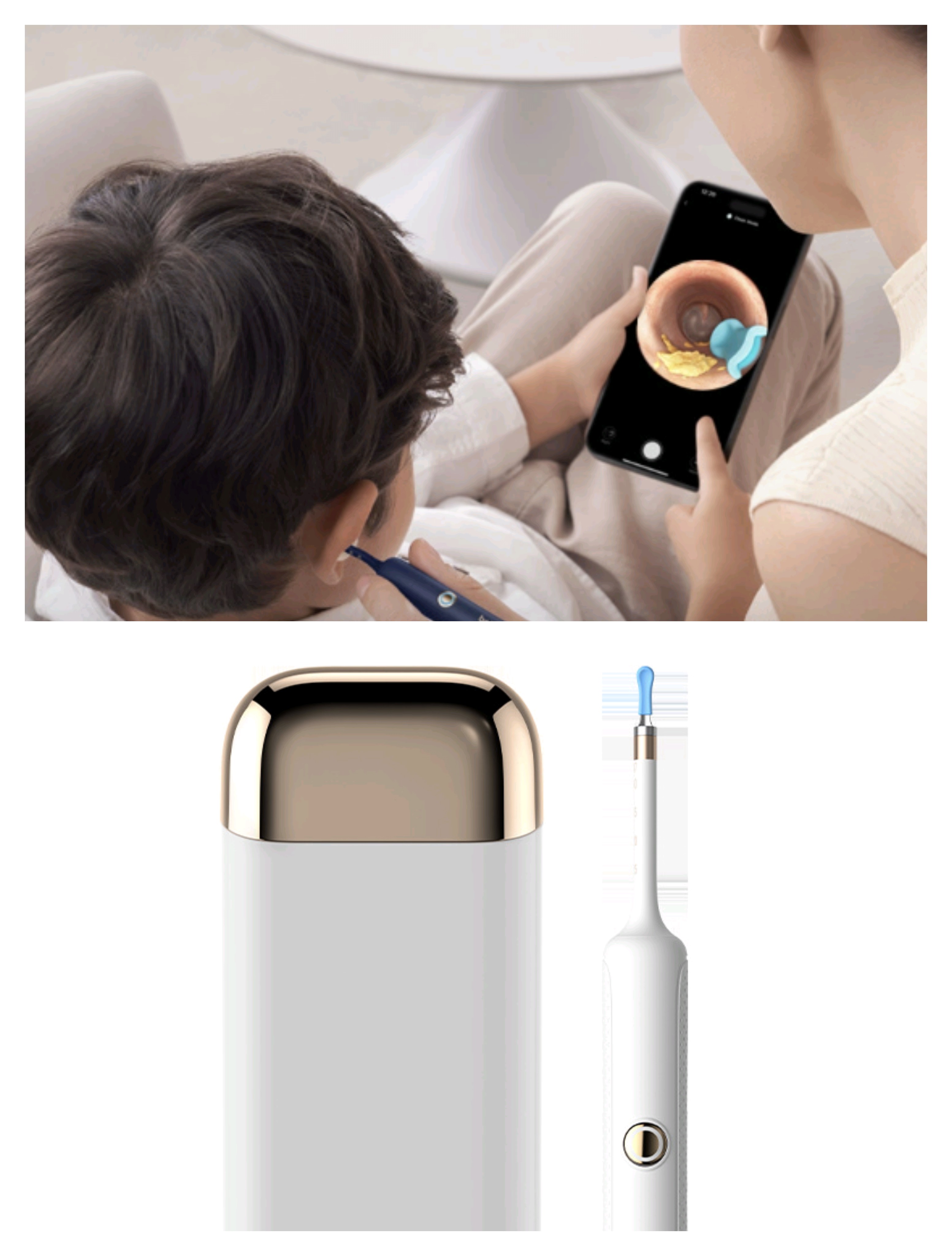 Wireless Bluetooth Visual Ear Pick for Children and Adults