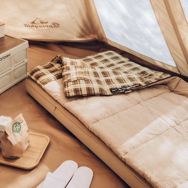 Waterproof Cotton Flannel Sleeping Bag with Carry Bag