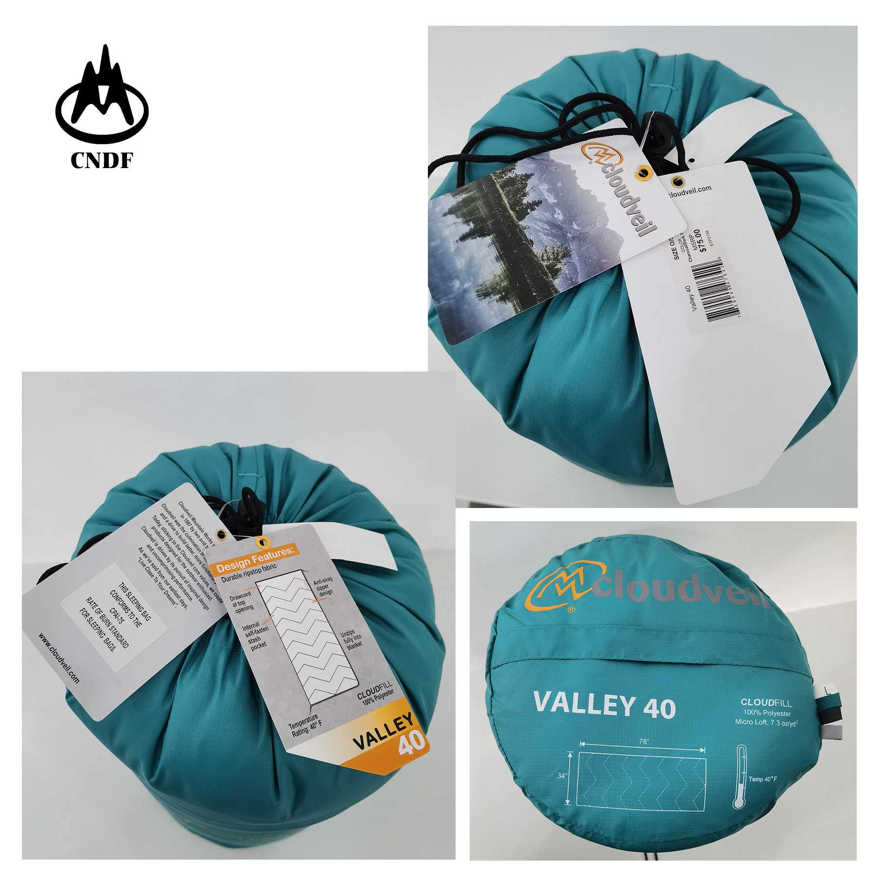 Soft Comfortable Nylon Envelop Sleeping Bag for Adults