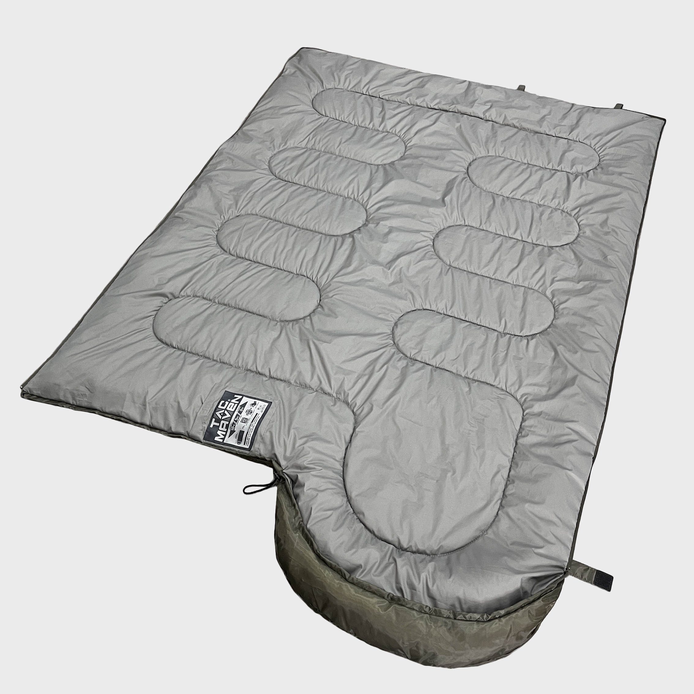 Dengfeng Outdoor Adult Envelope Sleeping Bag with Hood for Camping