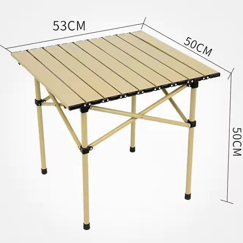 Portable Folding Carbon Steel BBQ Table for Camping and Picnics