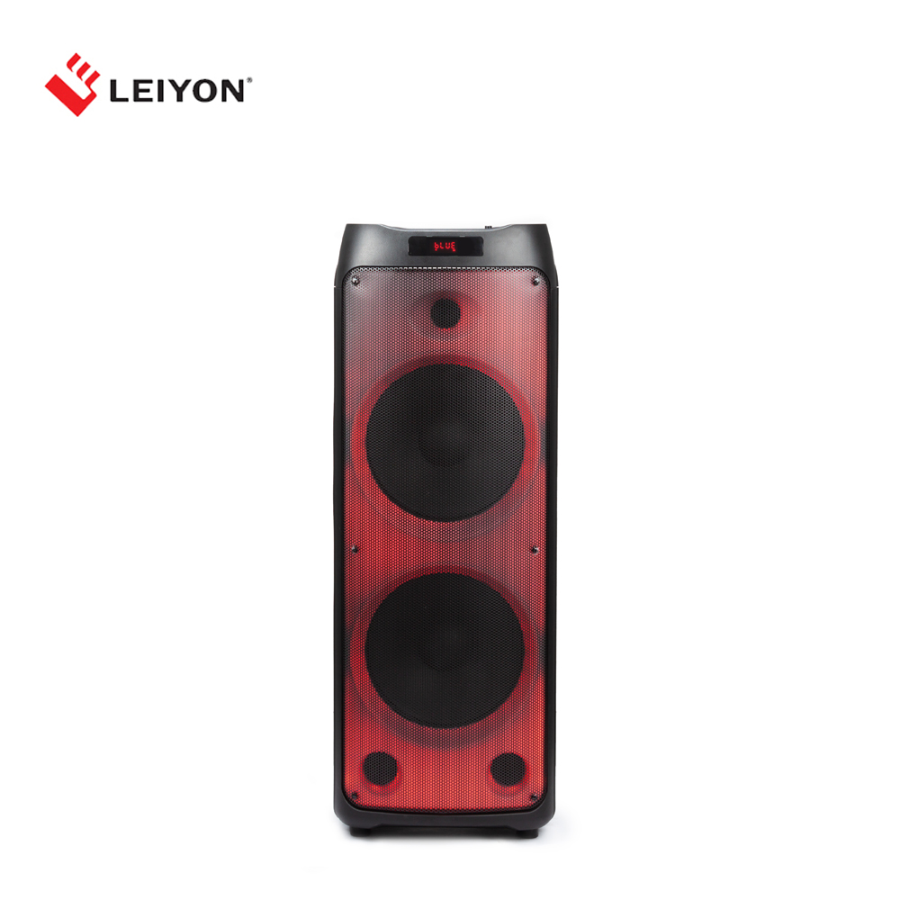 12-inch Portable Bluetooth Speaker with Dual Woofers and LED Light