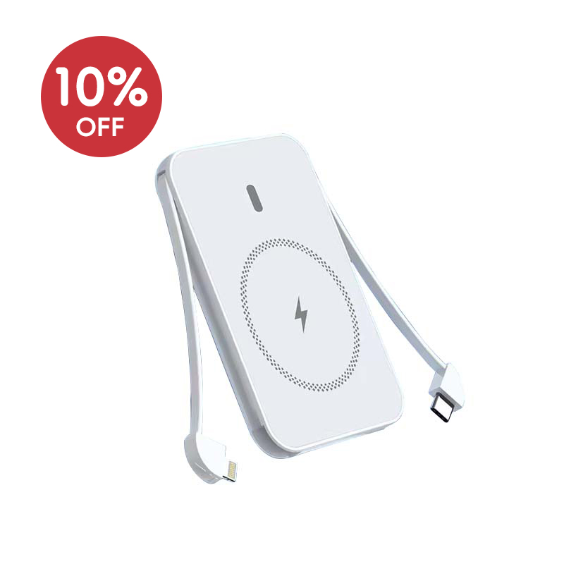 Ultra-thin 10000 mAh 15W Magnetic Wireless Charging Power Bank