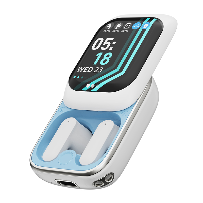 True Wireless Earbuds with ANC+ENC, Bluetooth 5.4, and Touchscreen