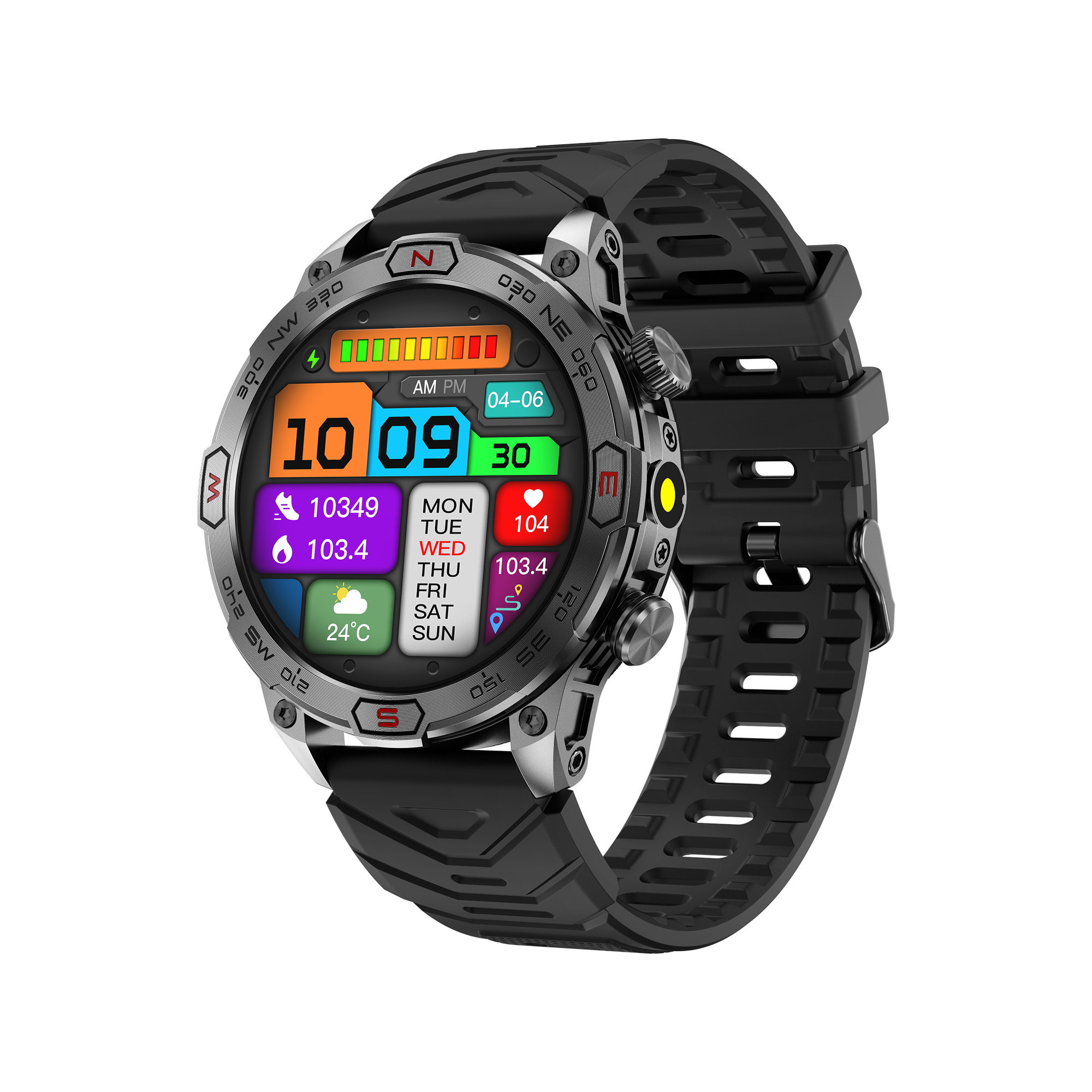 NFZIC EA301 Smartwatch with AMOLED Display and 107 Sports Modes