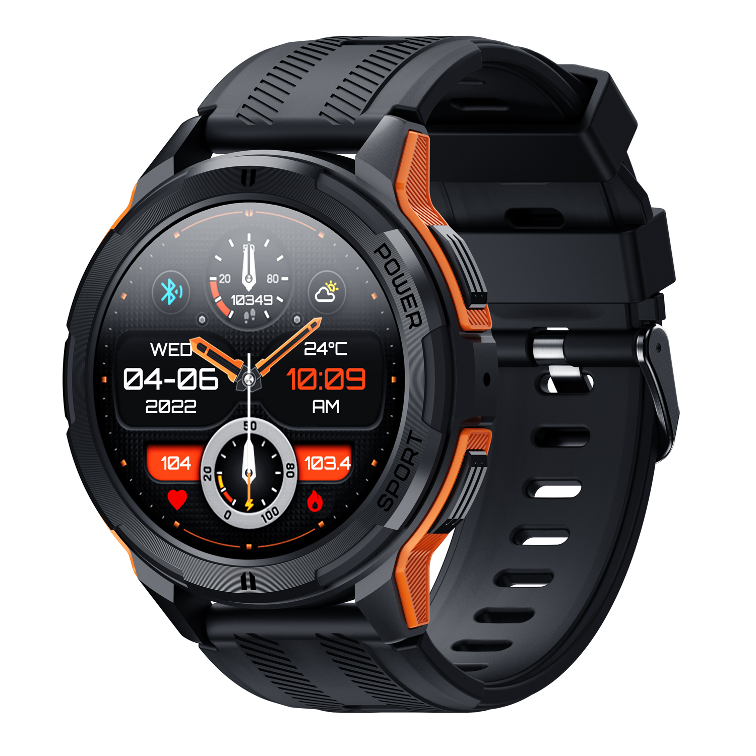 En-vir Tech EA306 Smartwatch with AMOLED Display and Bluetooth Calling