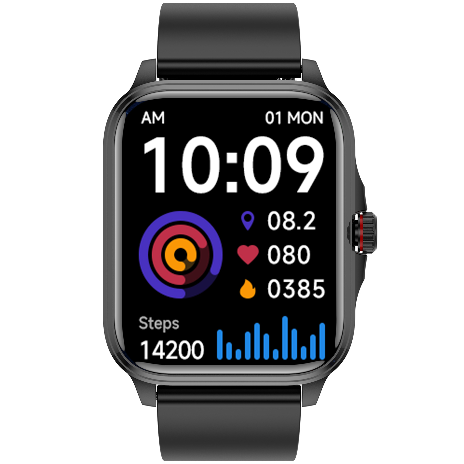 EC105 Smartwatch with IPS Display for Glucose and Temperature Monitoring