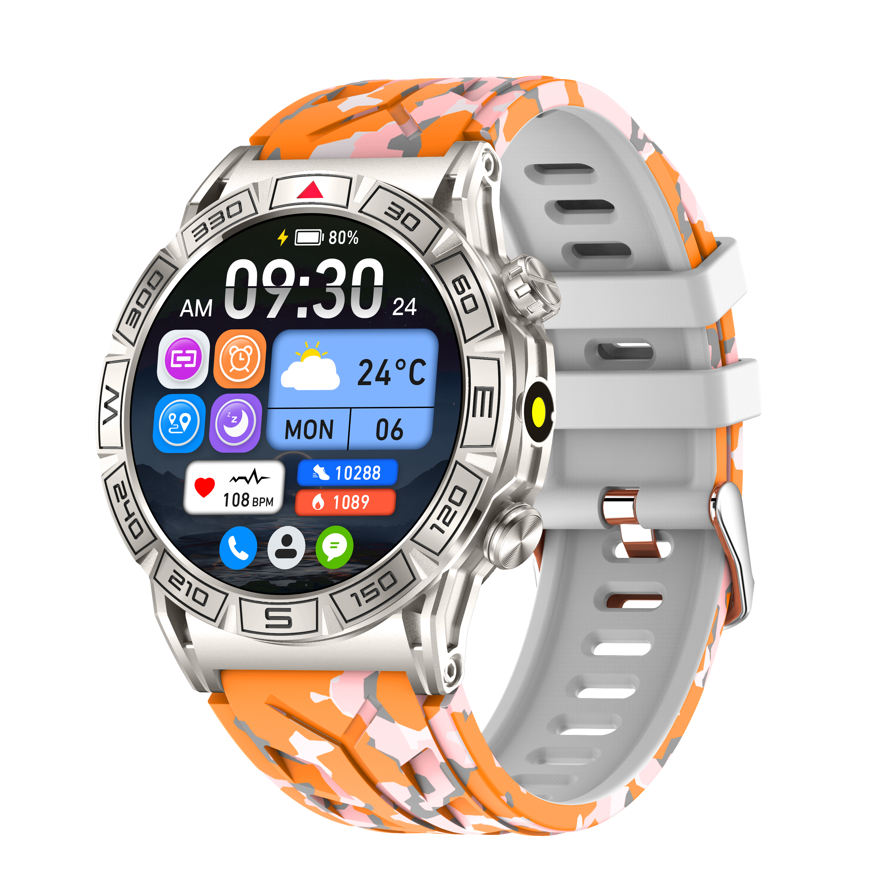 NFZIC EC116 Smartwatch with AMOLED Display and Health Monitoring