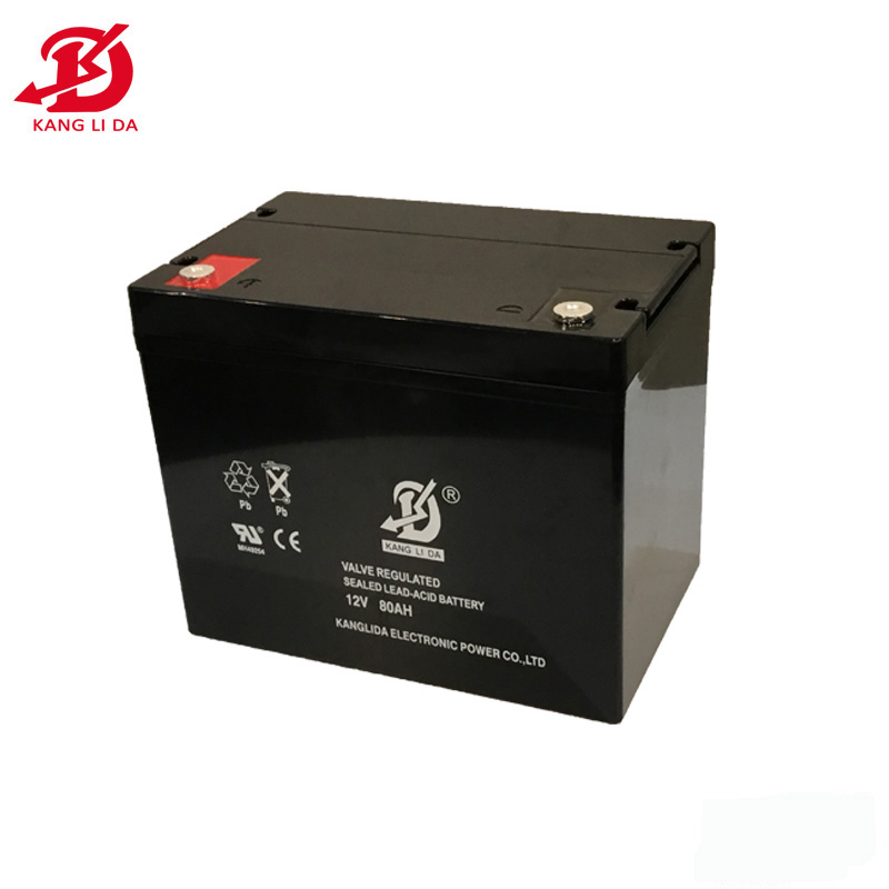 12V 80Ah Lead Acid Battery for Solar Power Systems and Traffic Lights