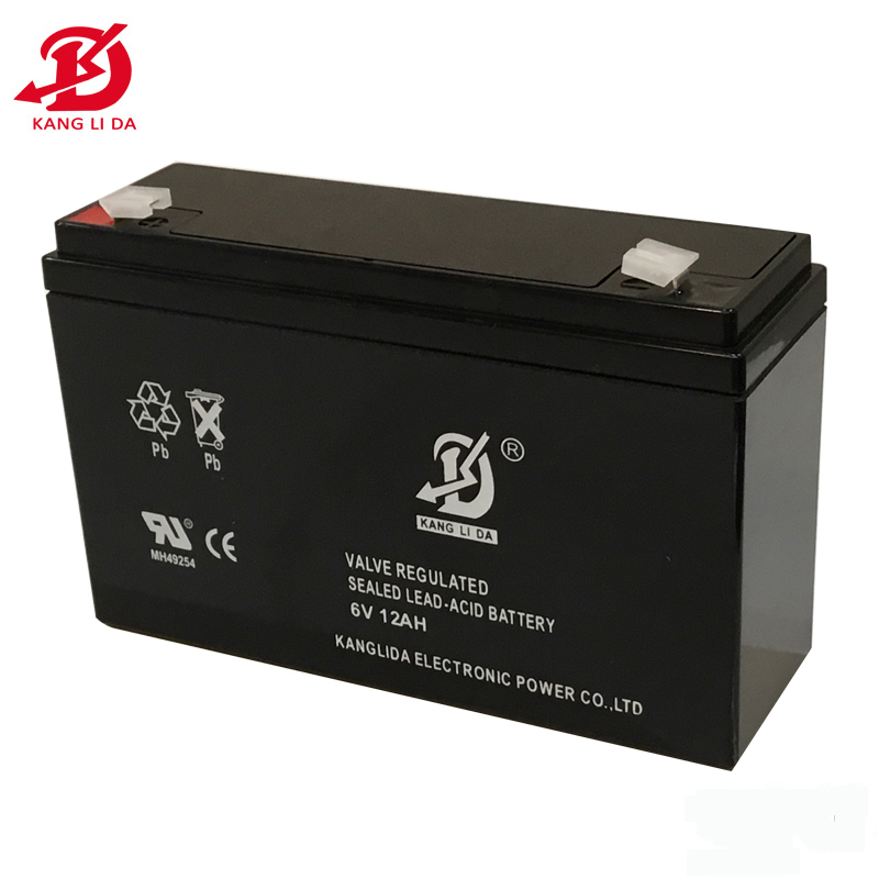 6V 10Ah Lead-Acid Battery for Solar Garden Lights, Toys, Monitors, and Emergency Lights