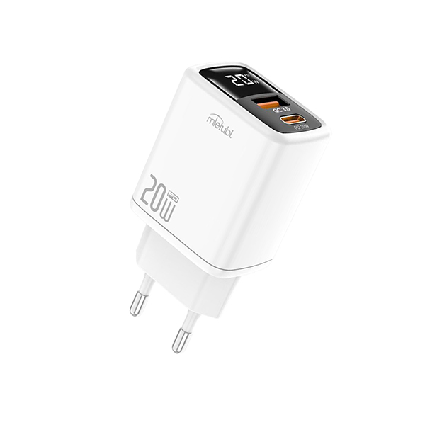 20W Dual-Port Fast Charger with Digital Display
