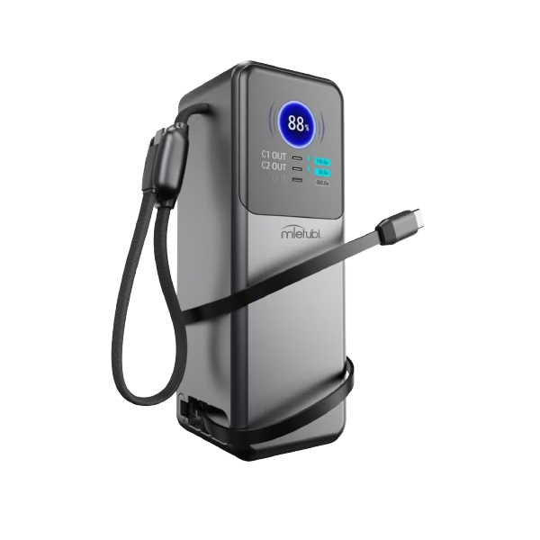 100W Power Bank with Retractable Cable