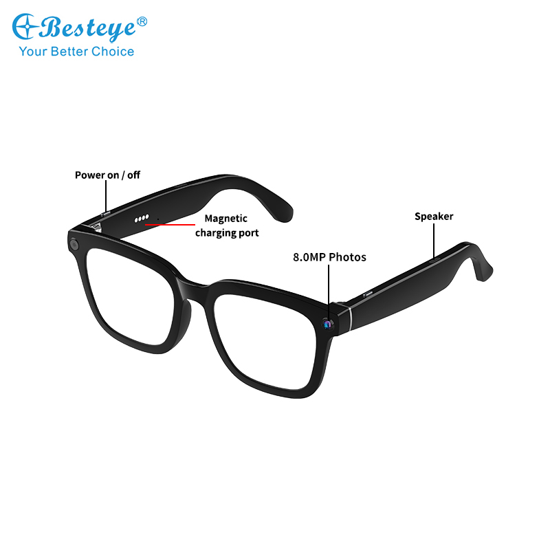 Smart Glasses with 1080P Video Recording, Camera, Translation, and Voice Call