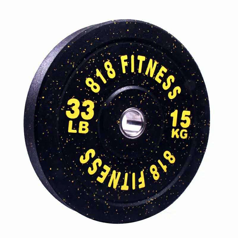 Colorful Rubber Gym Weightlifting Barbell Bumper Plates