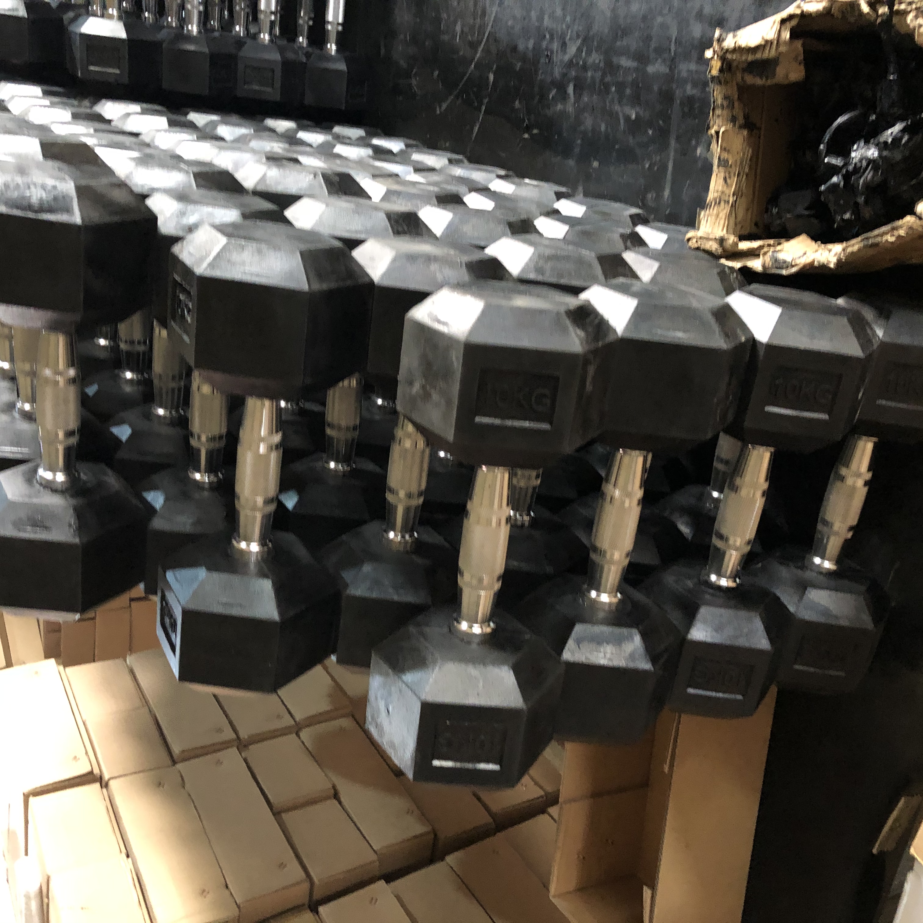 Hex Dumbbells for Fitness Training and Exercise