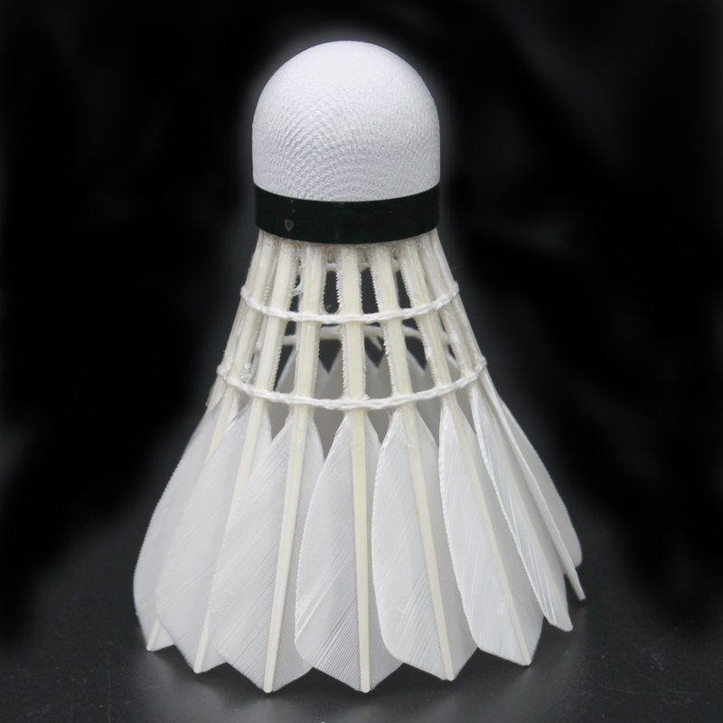 Optimized Feather Shuttlecock for Stable Flight and Durability