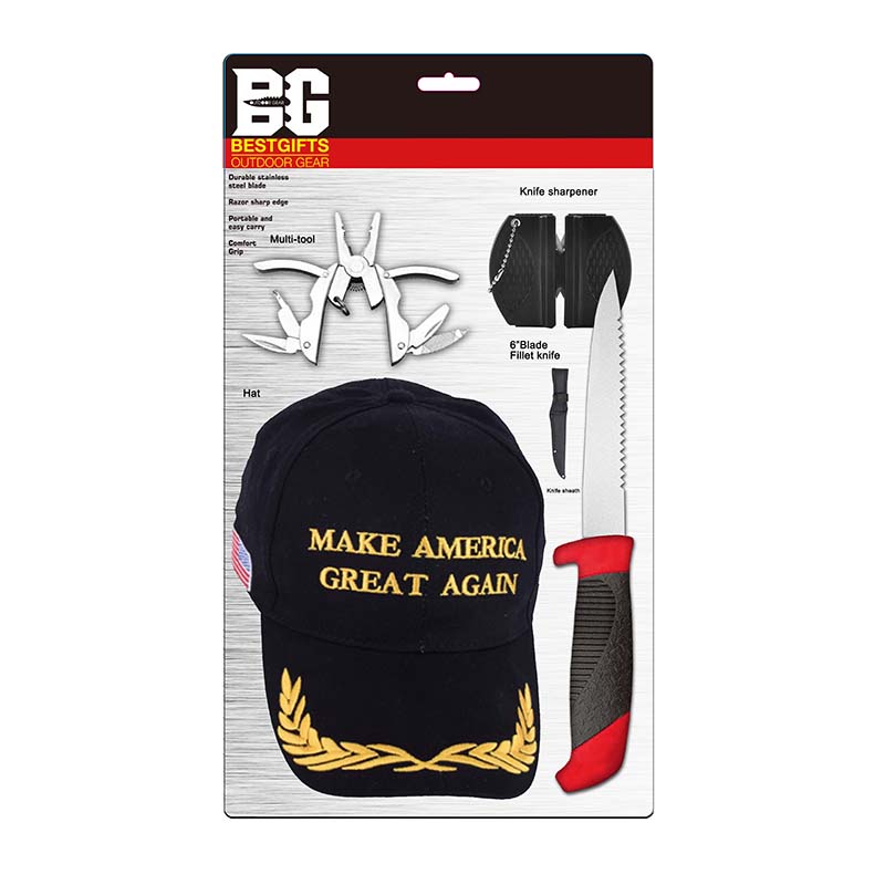 5 Piece Fillet Knife Set with Scissors and Sunglasses