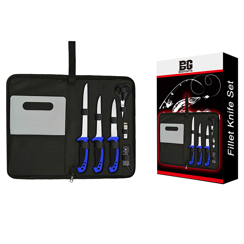 8-Piece Fillet Knife Set with Accessories