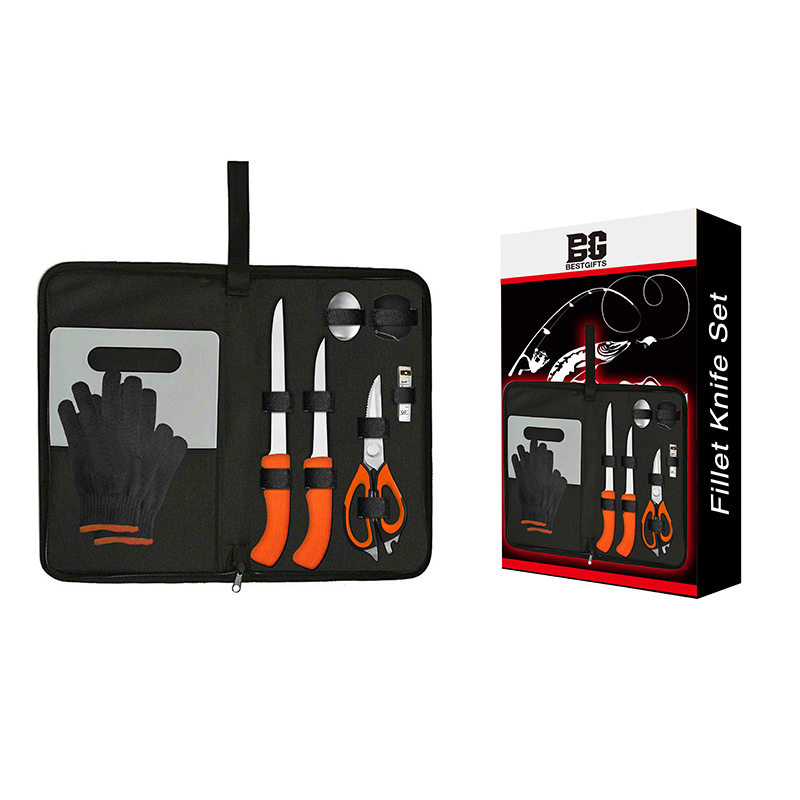 10-Piece Fillet Knife Set with Accessories