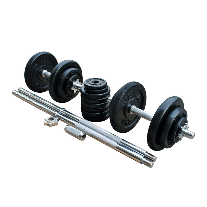 Painted Cast Iron Dumbbell Set
