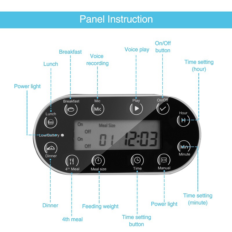 3.5L Smart Automatic Pet Feeder with Voice Recorder