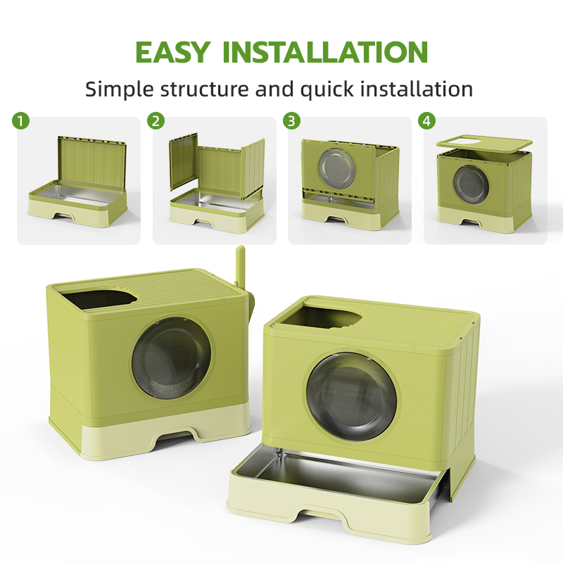 Large Capacity Wholesale Plastic Cat Litter Box