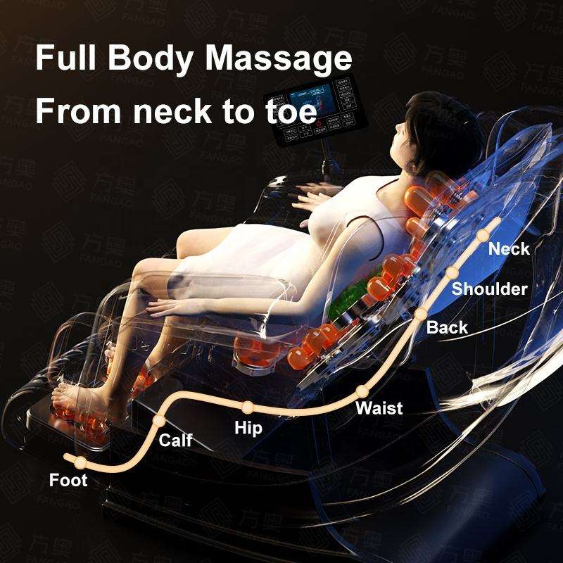 4D Full Body Zero Gravity SL Track Shiatsu Massage Chair