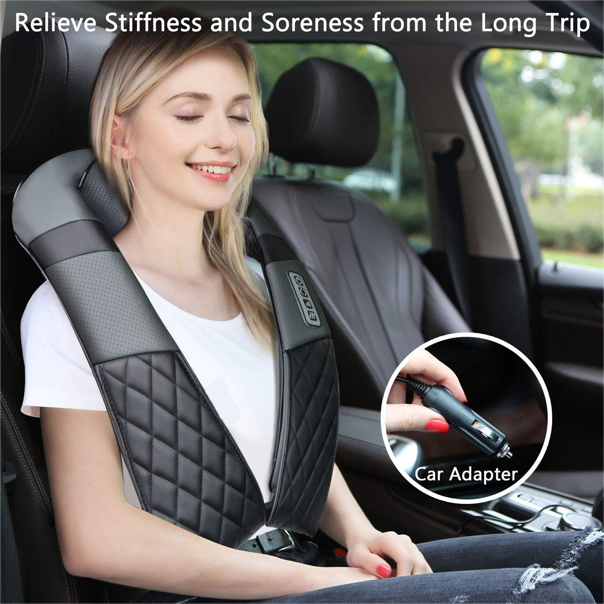 Luyao 2-in-1 Tapping and Kneading Neck, Shoulder, and Back Massager