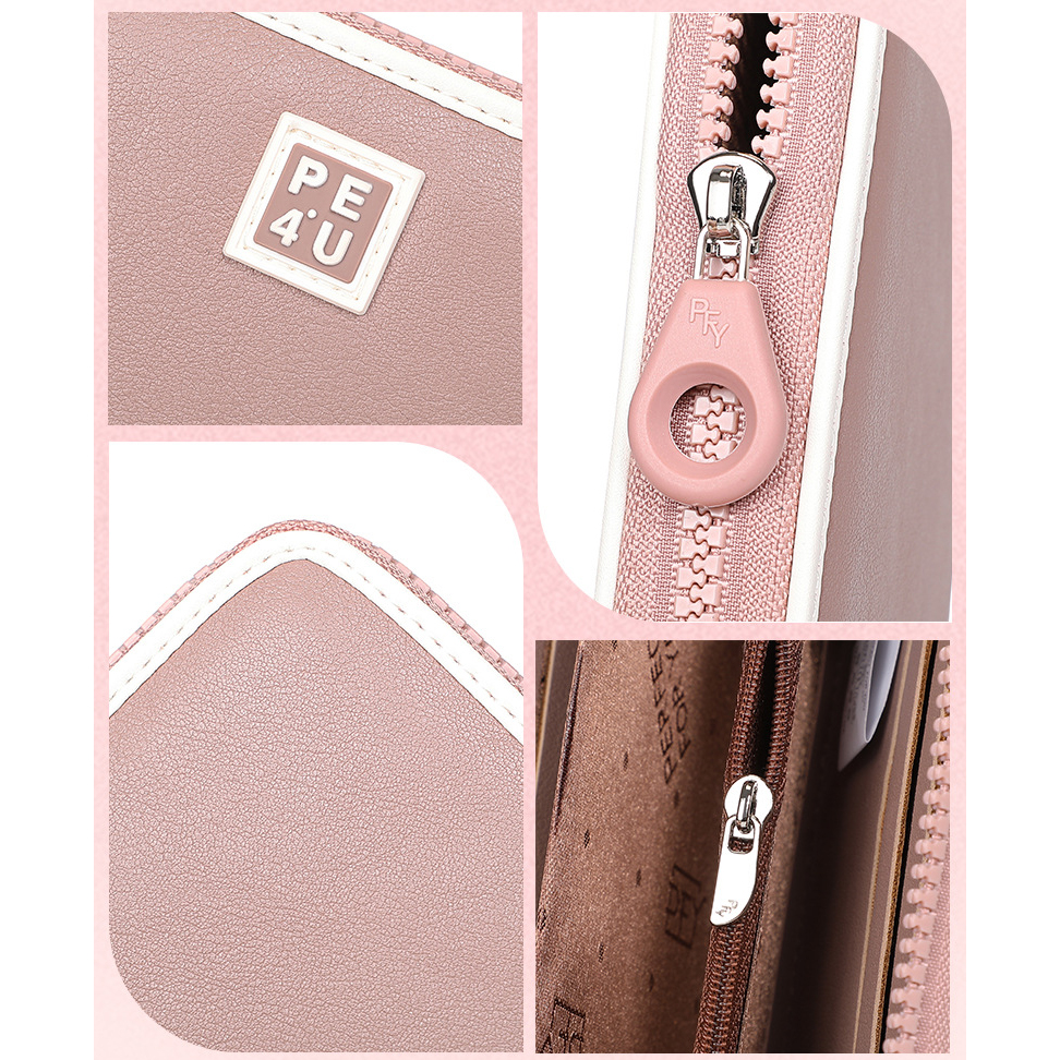 Short Zipper PU Wallet for Women