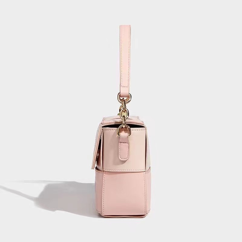 Elegant PU Leather Zipper Closure Women's Crossbody Handbag