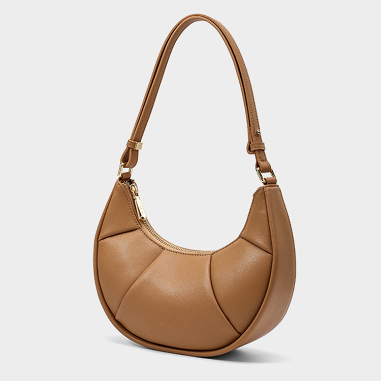 Luxury PU Leather Moon Shape Women's Crossbody Bag