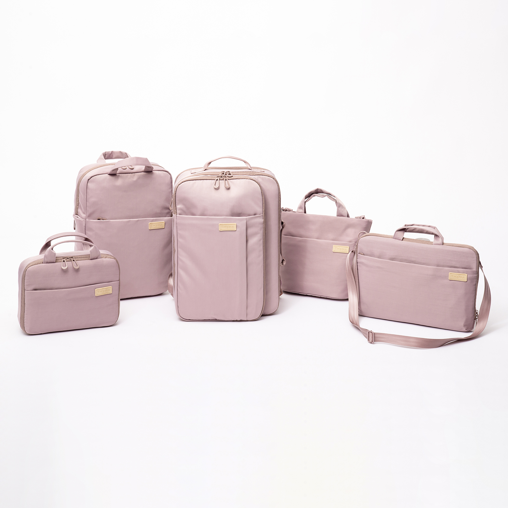 Casual Fashion Women's Backpack Set with Laptop and Toiletry Bag