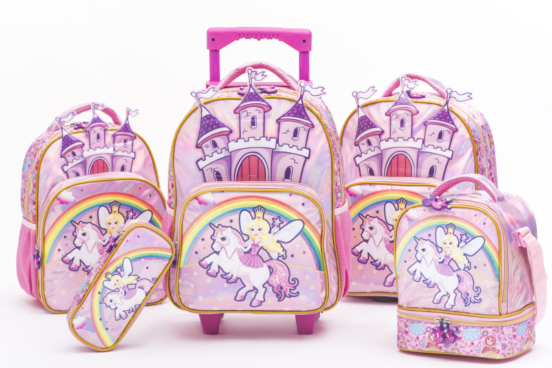 Twinkling Star New School Castle Backpack for Girls