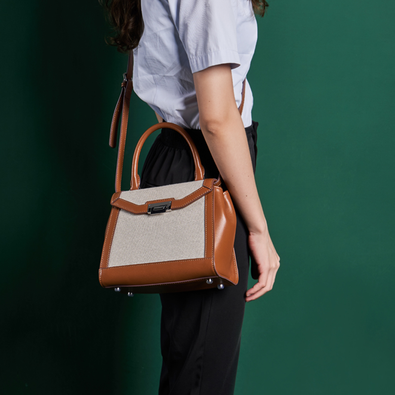 Eco Leather Fashion Tote Crossbody Handbag
