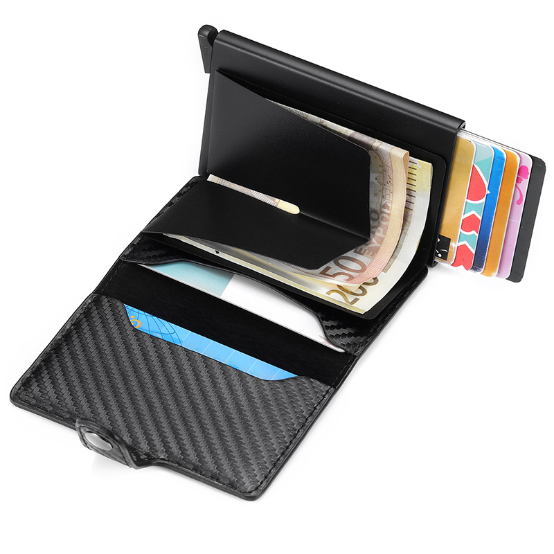 Aluminum RFID Blocking Card Case with Automatic Pop-up Feature