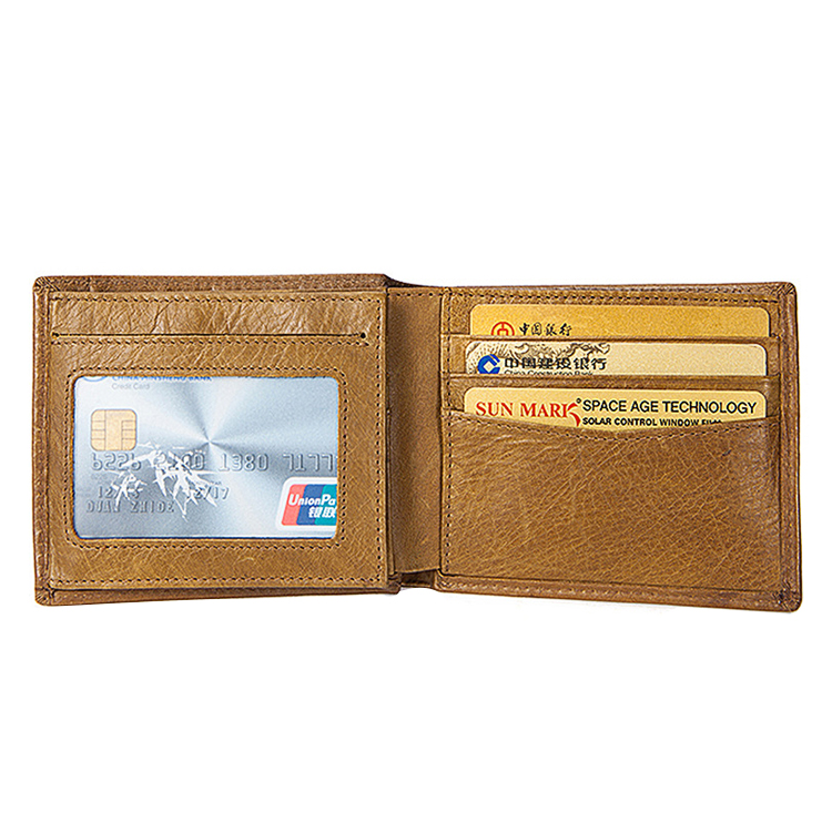 Vintage Multi-Pocket Zipper Slim Men's Card Holder