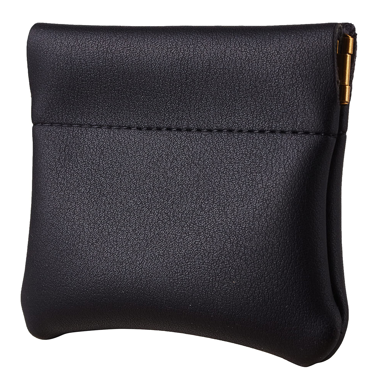 Luxury Leather Squeeze Coin Purse Pouch