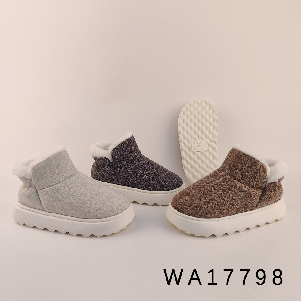 Winter ankle boots with light EVA sole