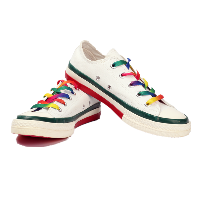 Fashionable Rainbow Canvas Sneakers for Students