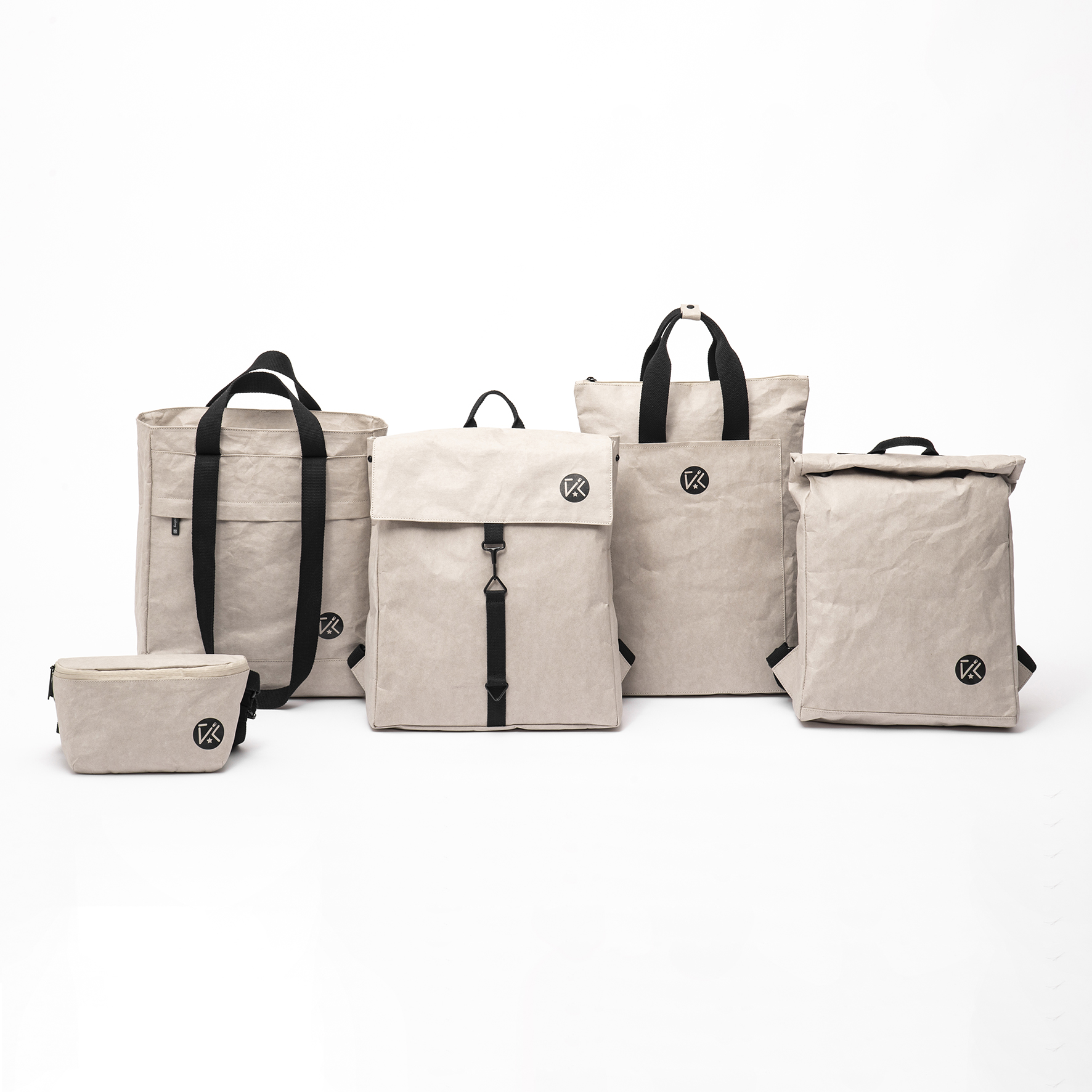 Recyclable Washable Kraft Paper Fashion Backpack