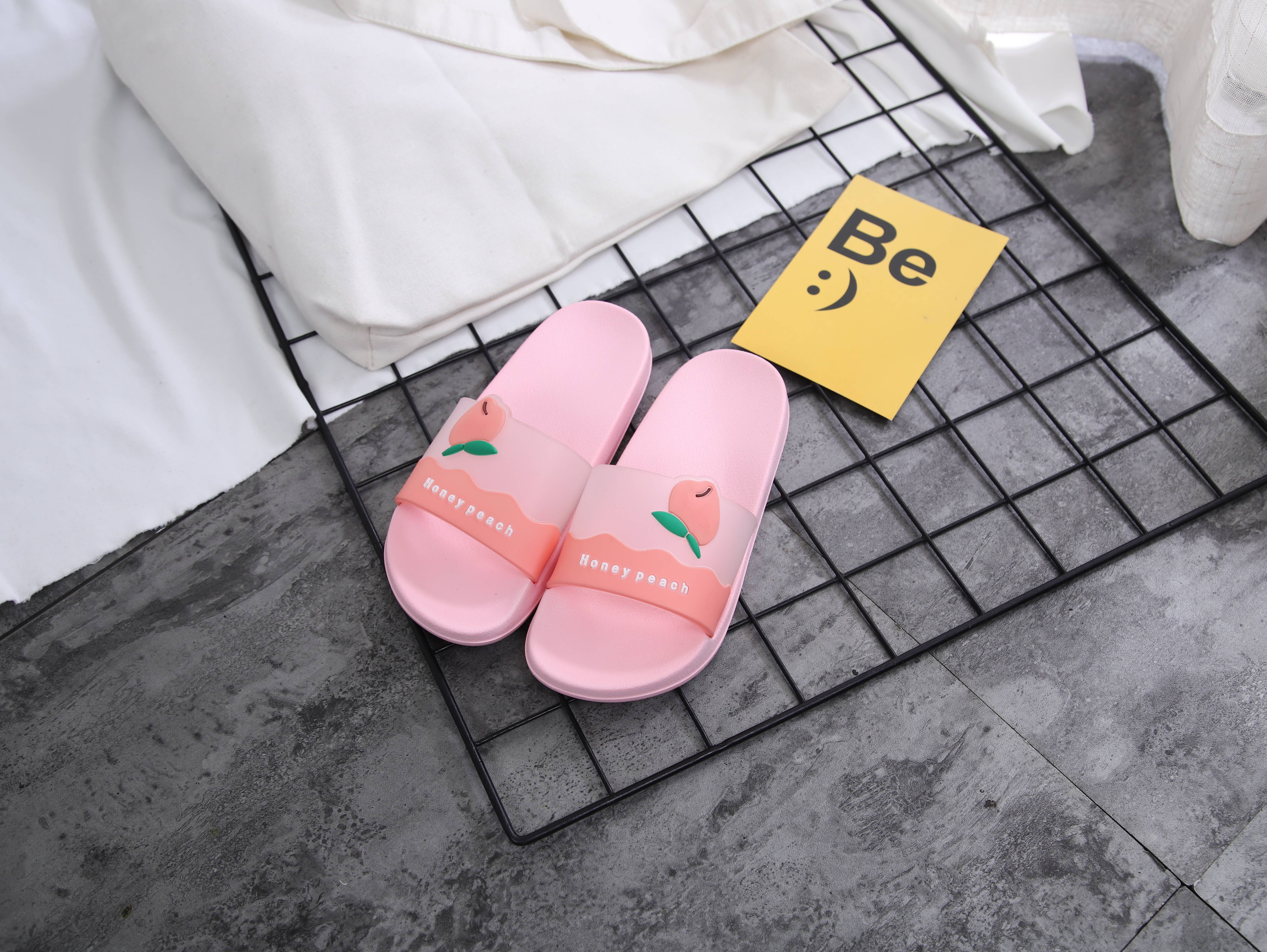 Children's Slippers with EVA Sole and Sticker Upper