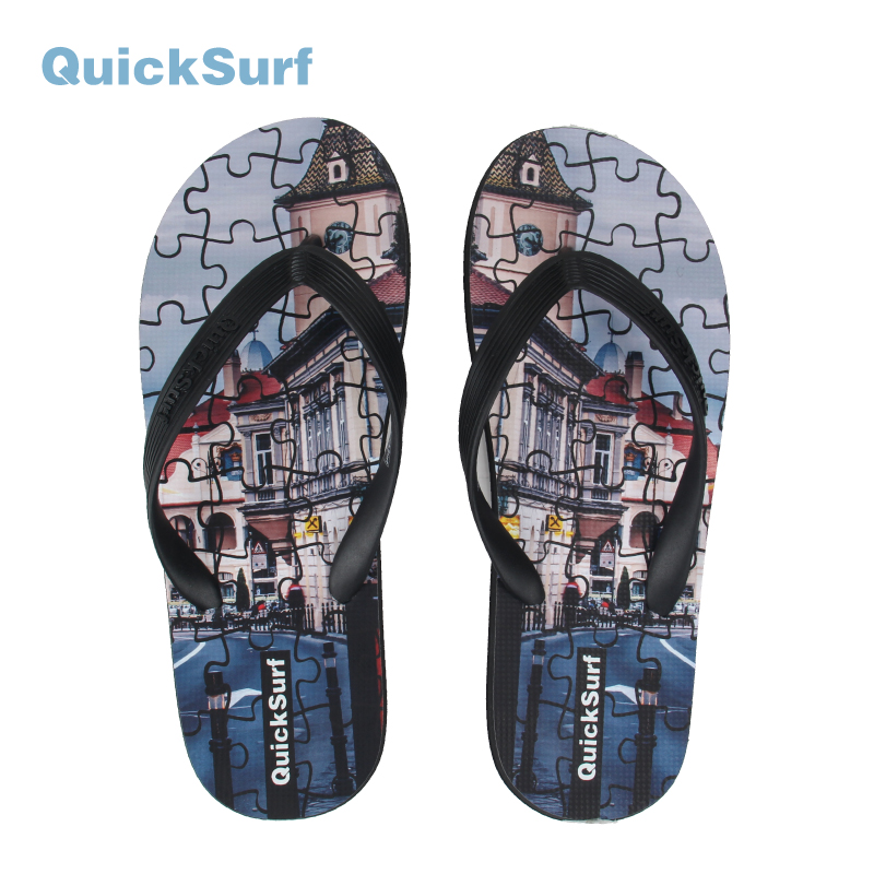Quicksurf Flip-flops with Puzzle Printing
