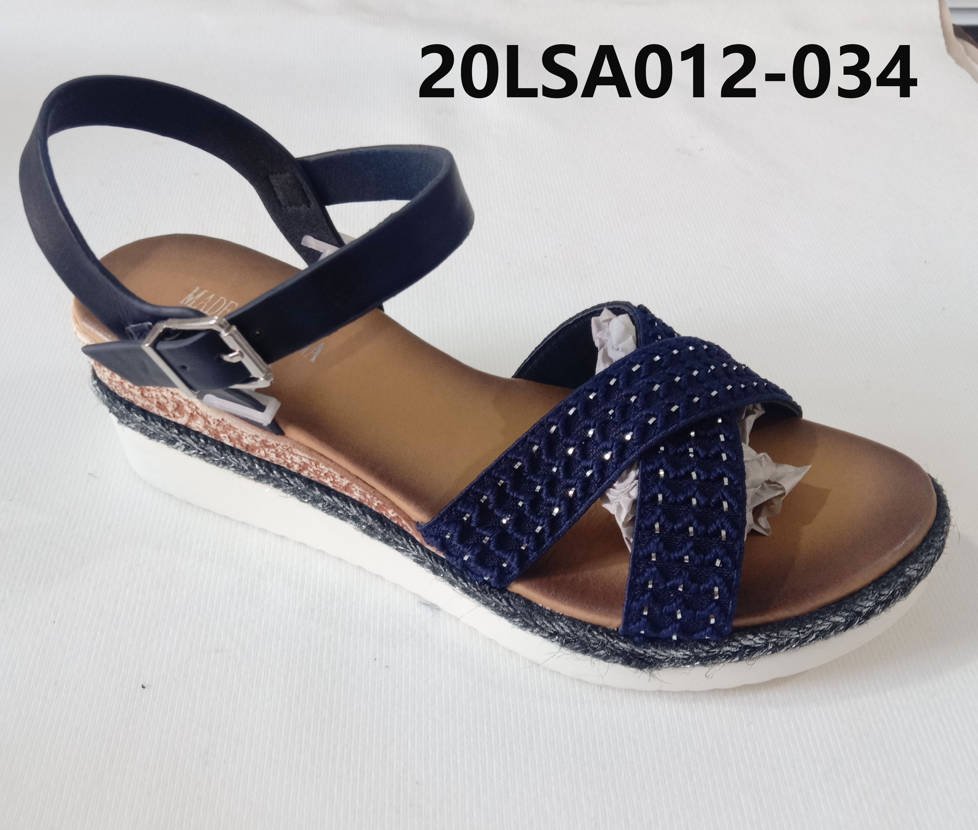 Women's PU Wedge Sandals with One-Button Closure
